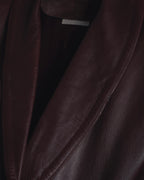 "LOEWE" 80’s-90’s nappa leather shawl-collar jacket