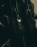 “Salvatore Ferragamo” 00’s-10’s Gancini pebbled leather handbag