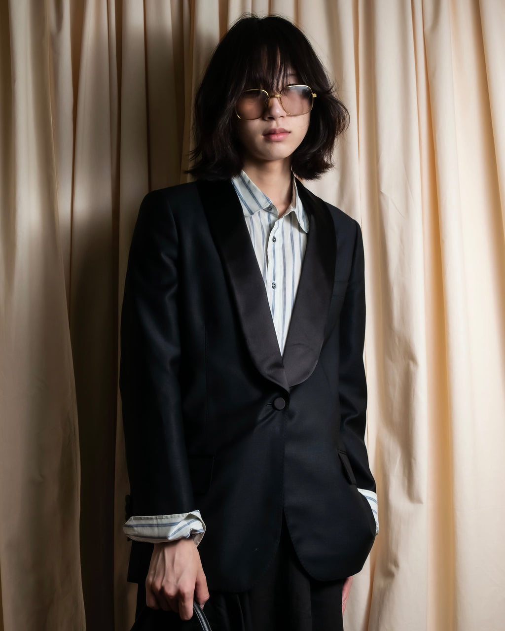 "GUCCI" Pre-Fall 2018 collection message embroidered shawl collar jacket