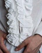 “Dolce&amp;Gabbana” Front volume frill designed shirt