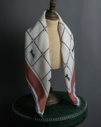 "CELINE" Horse-drawn carriage design silk scarf