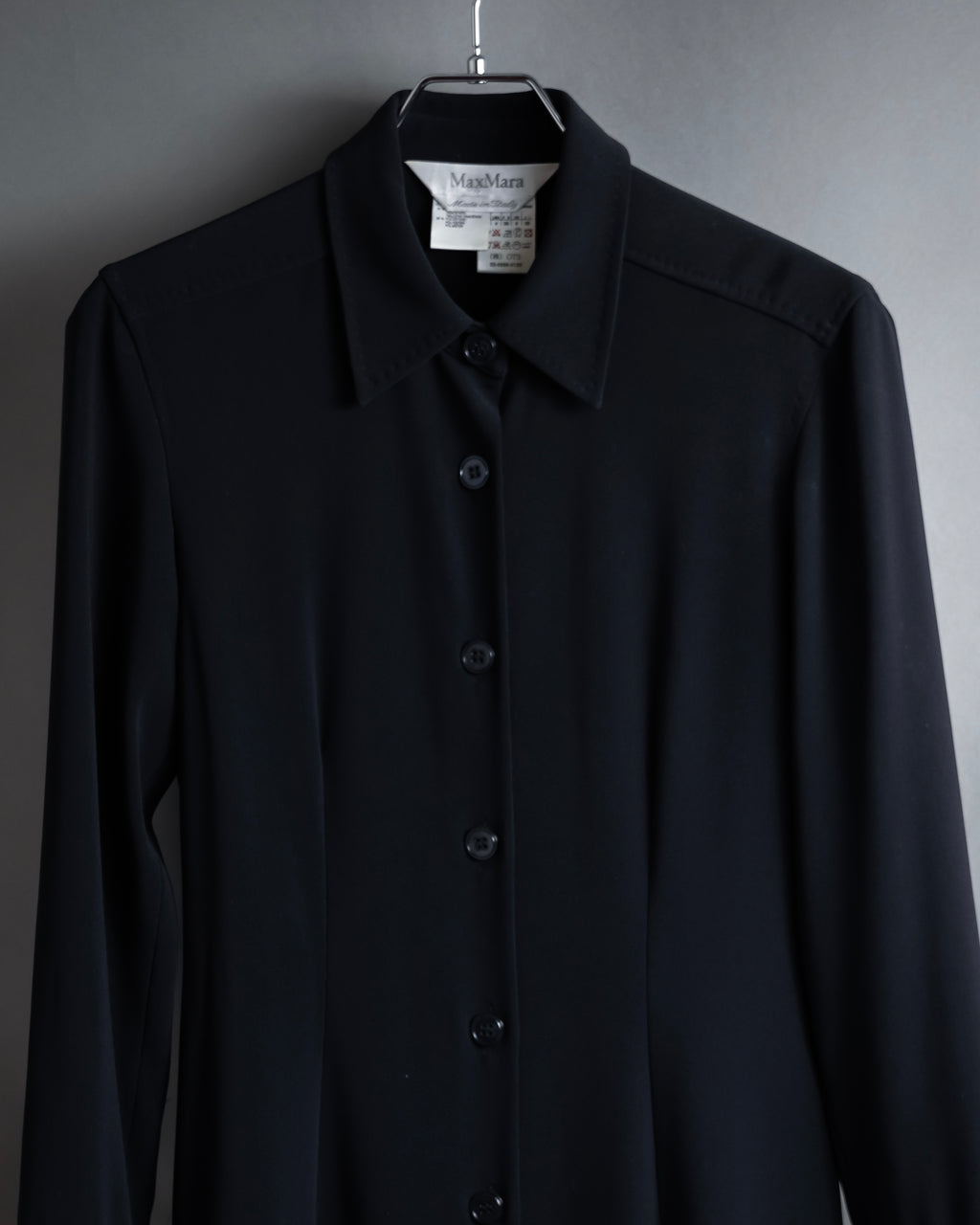 "Max Mara" 90's Refined design long shirt dress