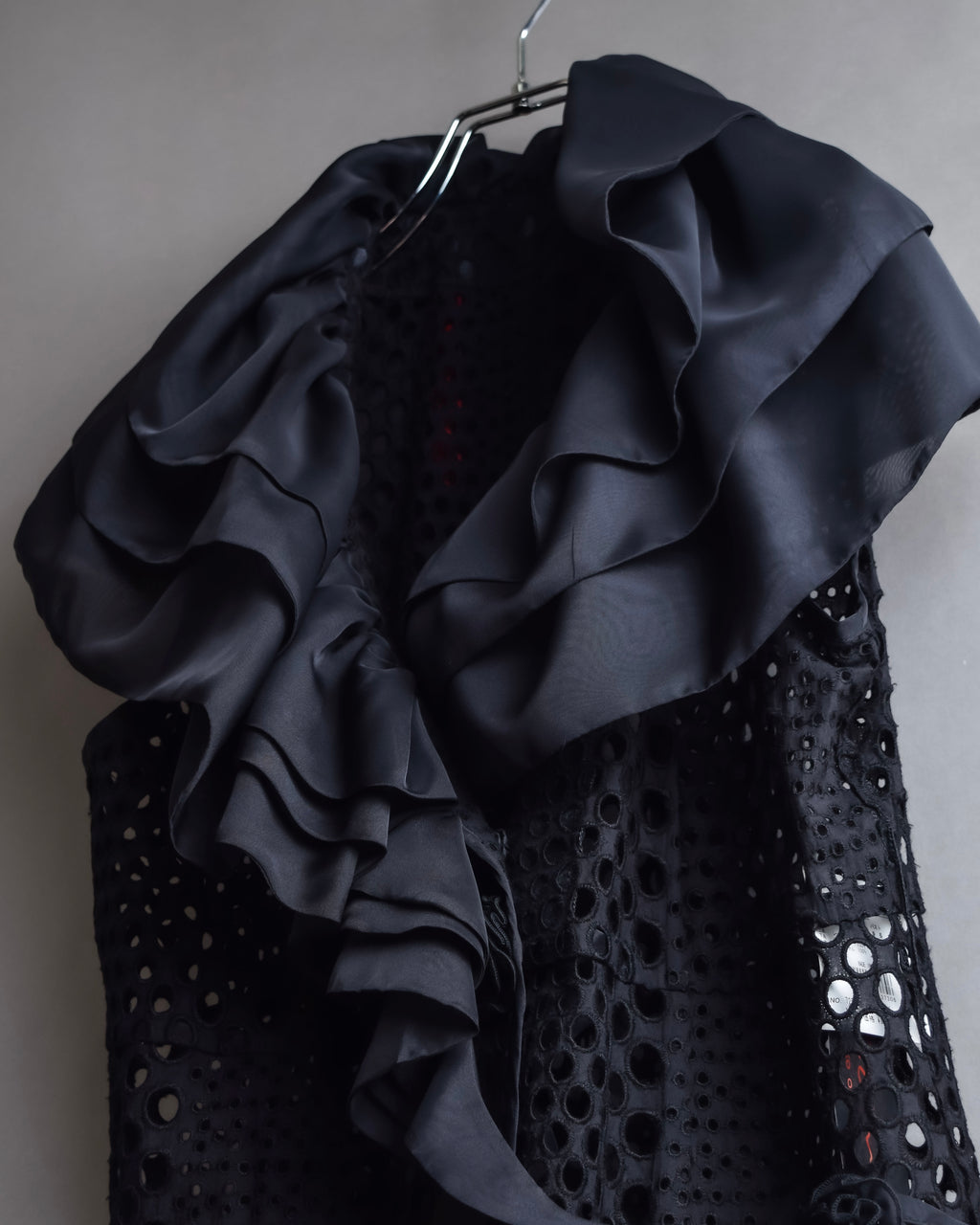 "NOKO OHNO" Layered organza frill embroidered dress