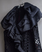 "NOKO OHNO" Layered organza frill embroidered dress