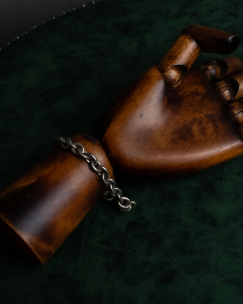 "Ralph Lauren" Circular toggle motif design silver bracelet