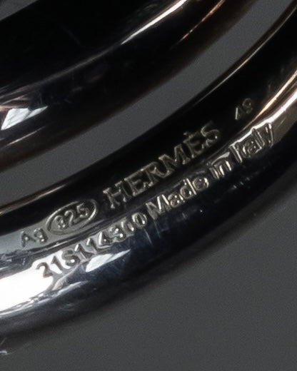 "HERMES" Vertige polished silver 925 ring