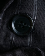 "Dolce & Gabbana" Pinstripe vertical lines emphasized tailored jacket