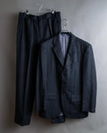 "POLO Ralph Lauren" Notch lapel tailored jacket &amp; two-pleat slacks striped set up