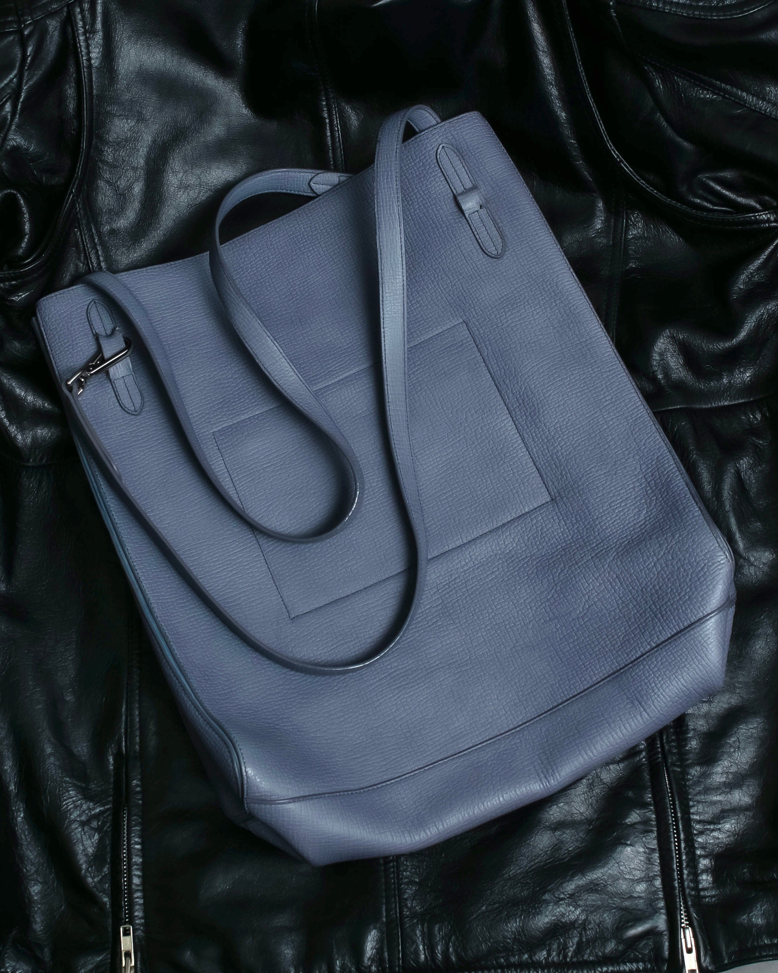 “JIL SANDER” beautiful sky blue leather shoulder bag