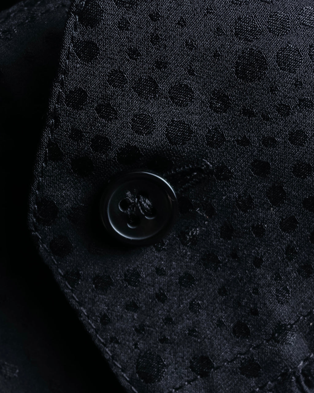 "Saint Laurent" Jacquard pattern silk satin shirt