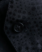 "Saint Laurent" Jacquard pattern silk satin shirt