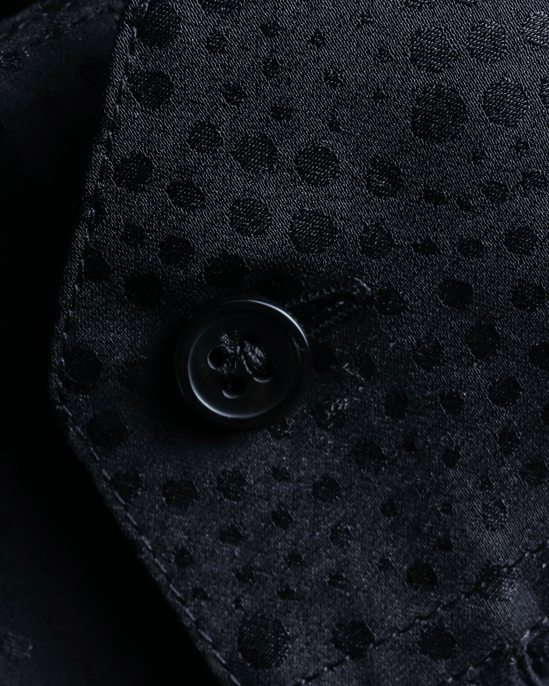 "Saint Laurent" Jacquard pattern silk satin shirt