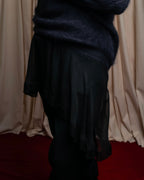 "Ｎ21 NUMERO VENTUNO" Skirt docking design shaggy knit