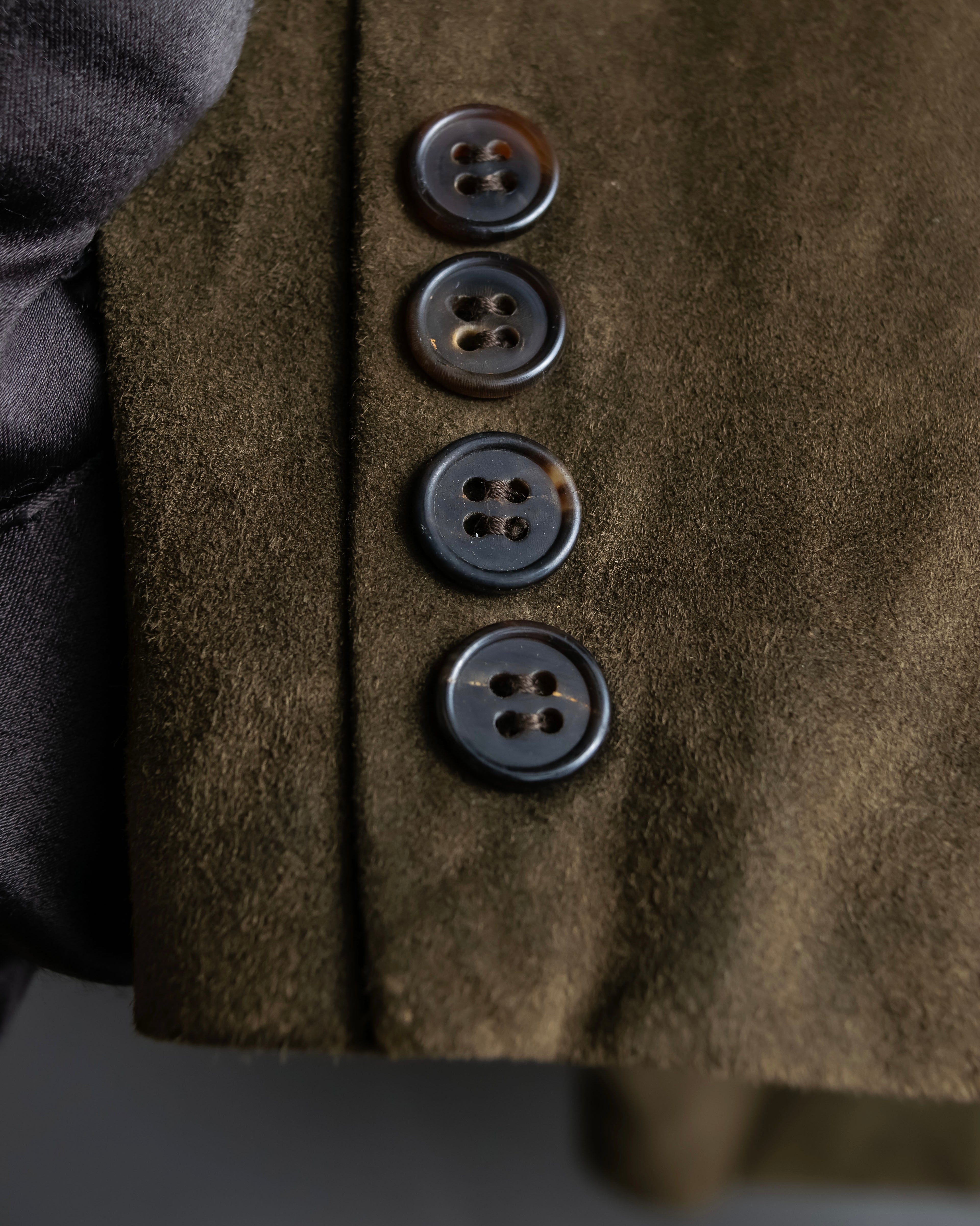 "Christian Dior" Nubuck leather oversized tailored jacket