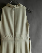 "VALENTINO" Belted design sleeveless long dress