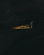 "Salvatore Ferragamo" 90's-00's Structured gancini leather top handle bag