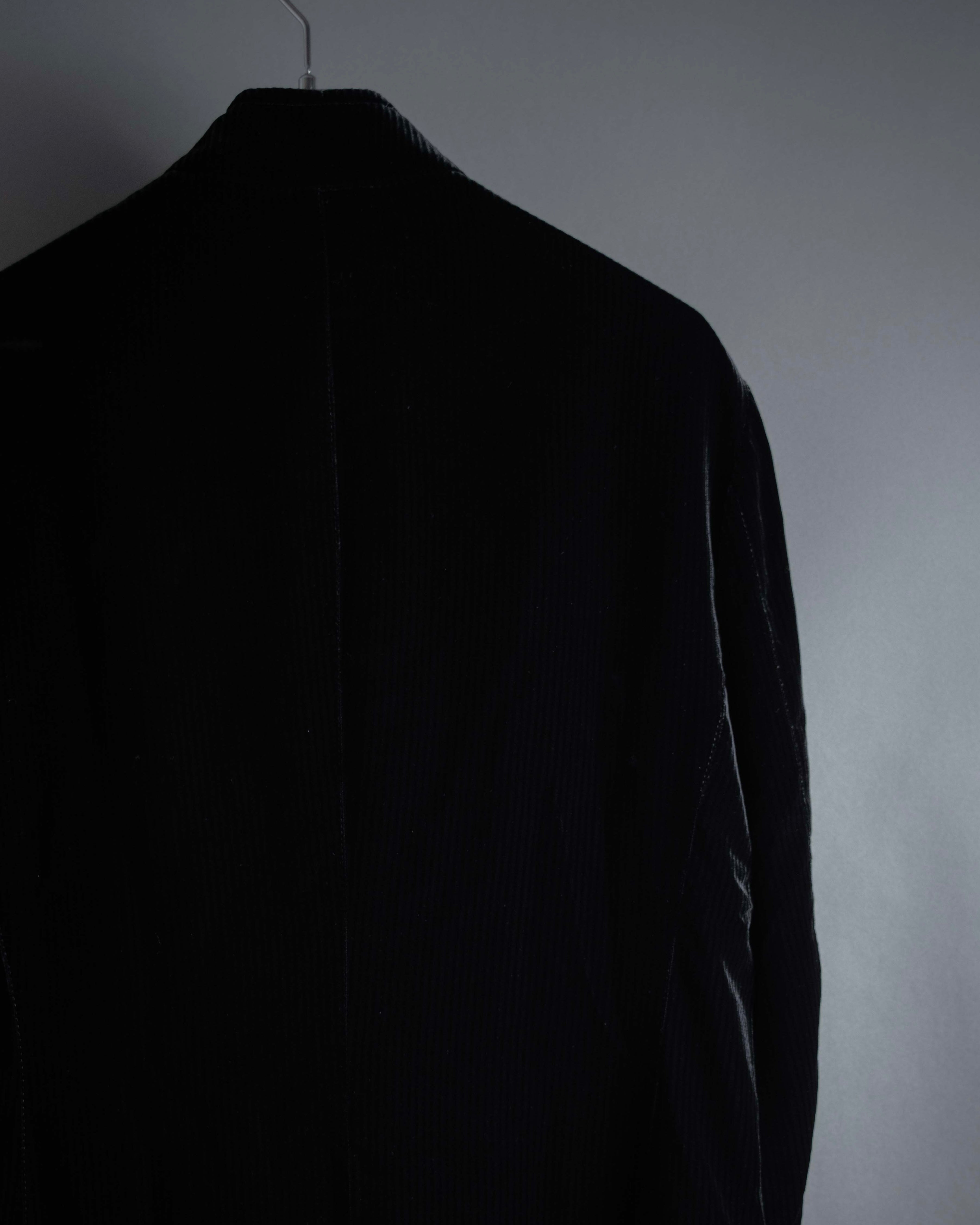 "GIORGIO ARMANI" Velour corduroy double zip up jacket