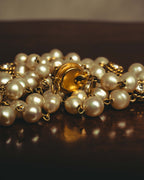 -SPECIAL- "CHANEL" 90's Pearl and crystal embellished long necklace