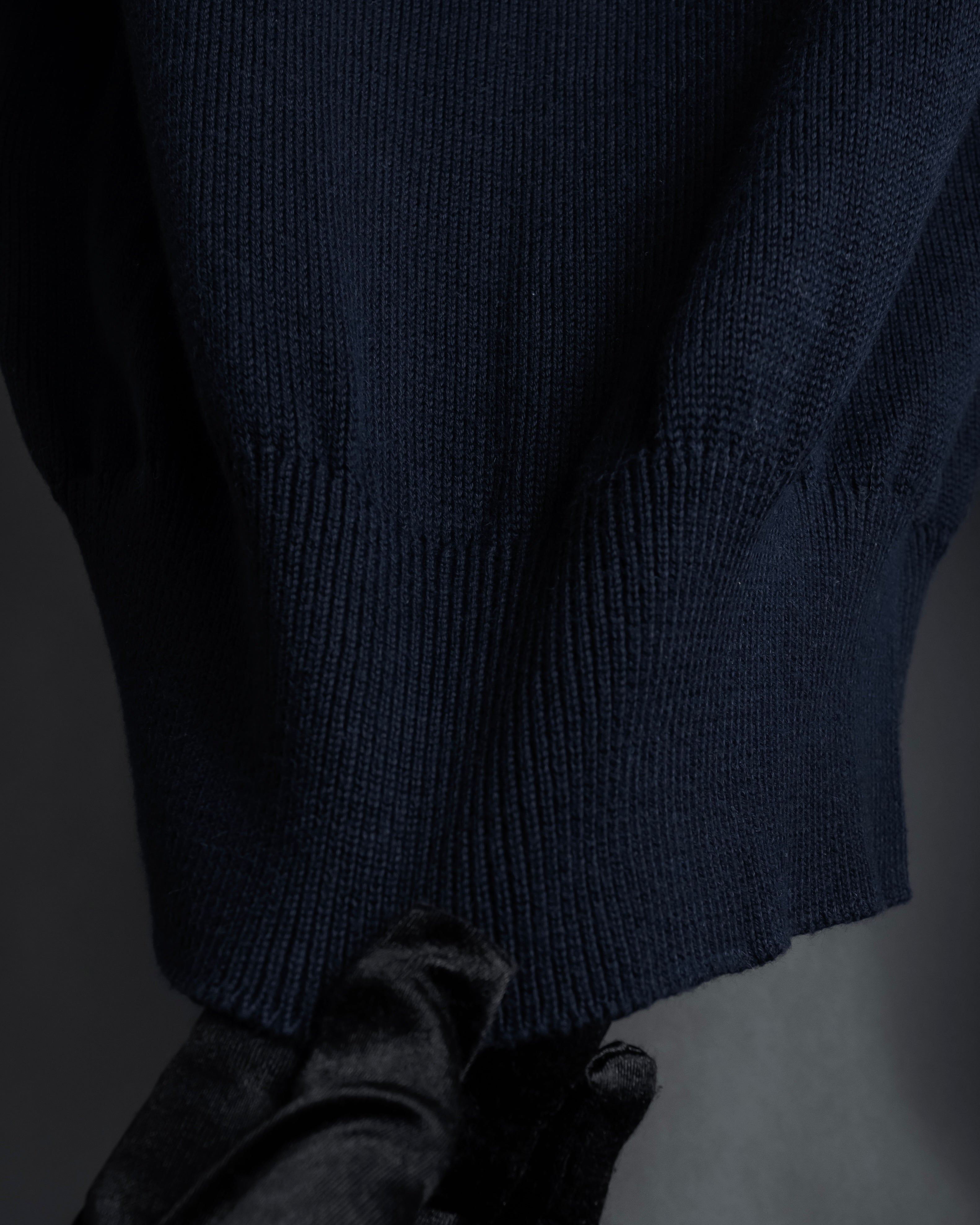 "HERMES" 80's-90's Minimalist design cotton knit