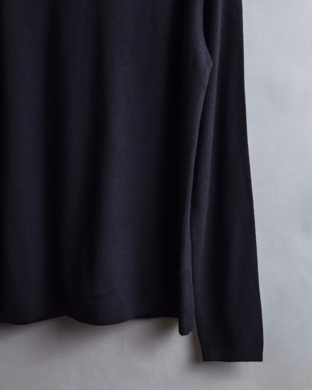 "DIOR" Edith Slimane period double high neck processing knit