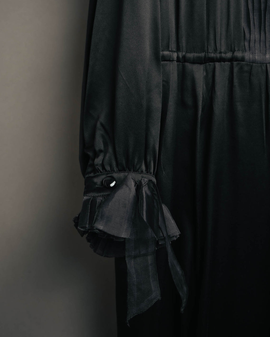 -SPECIAL- “Christian Dior” 90’s Silk pleated ruffle dress