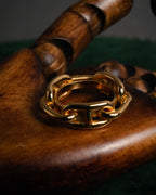 “HERMES” 90’s-00’s Chaine d’ancre scarf ring