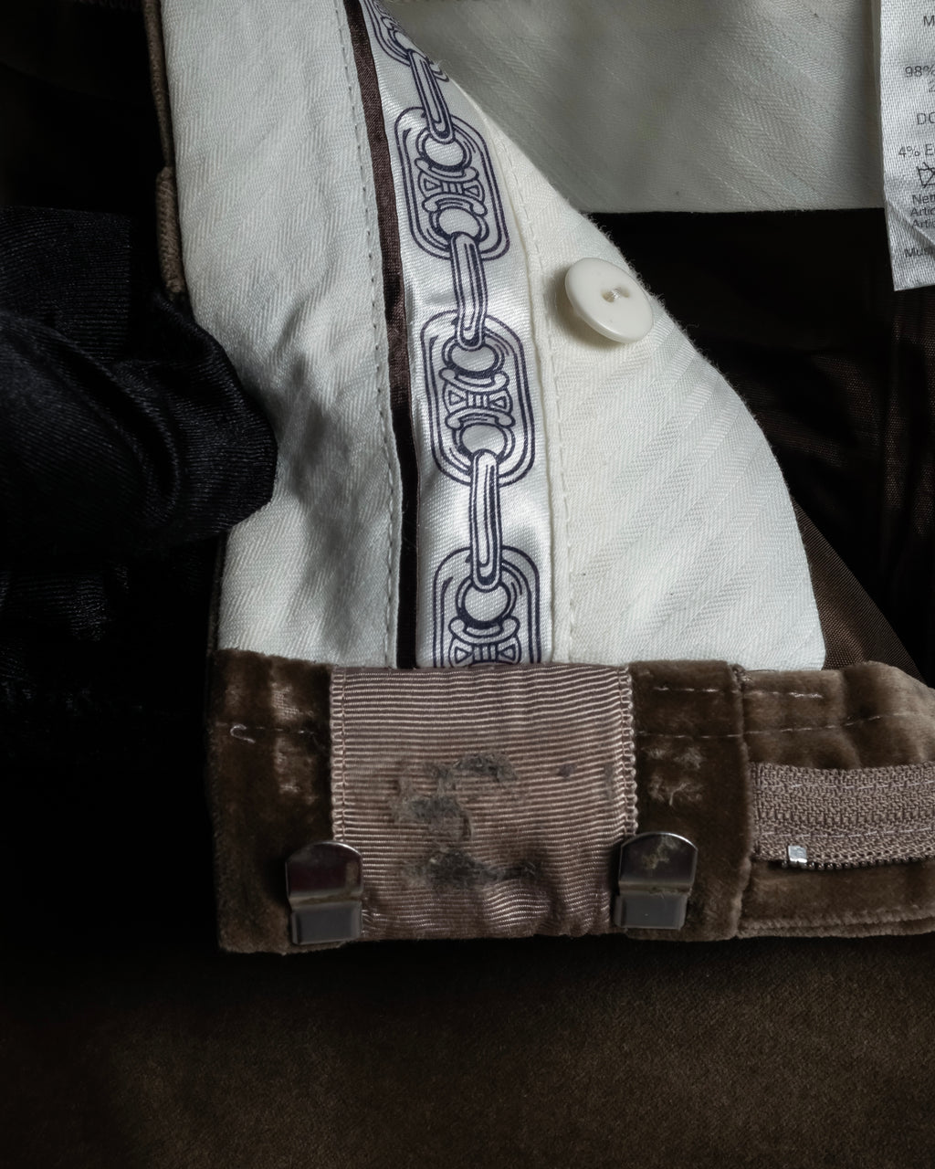 "CELINE" 1999-2003 low-rise flared stretch slacks