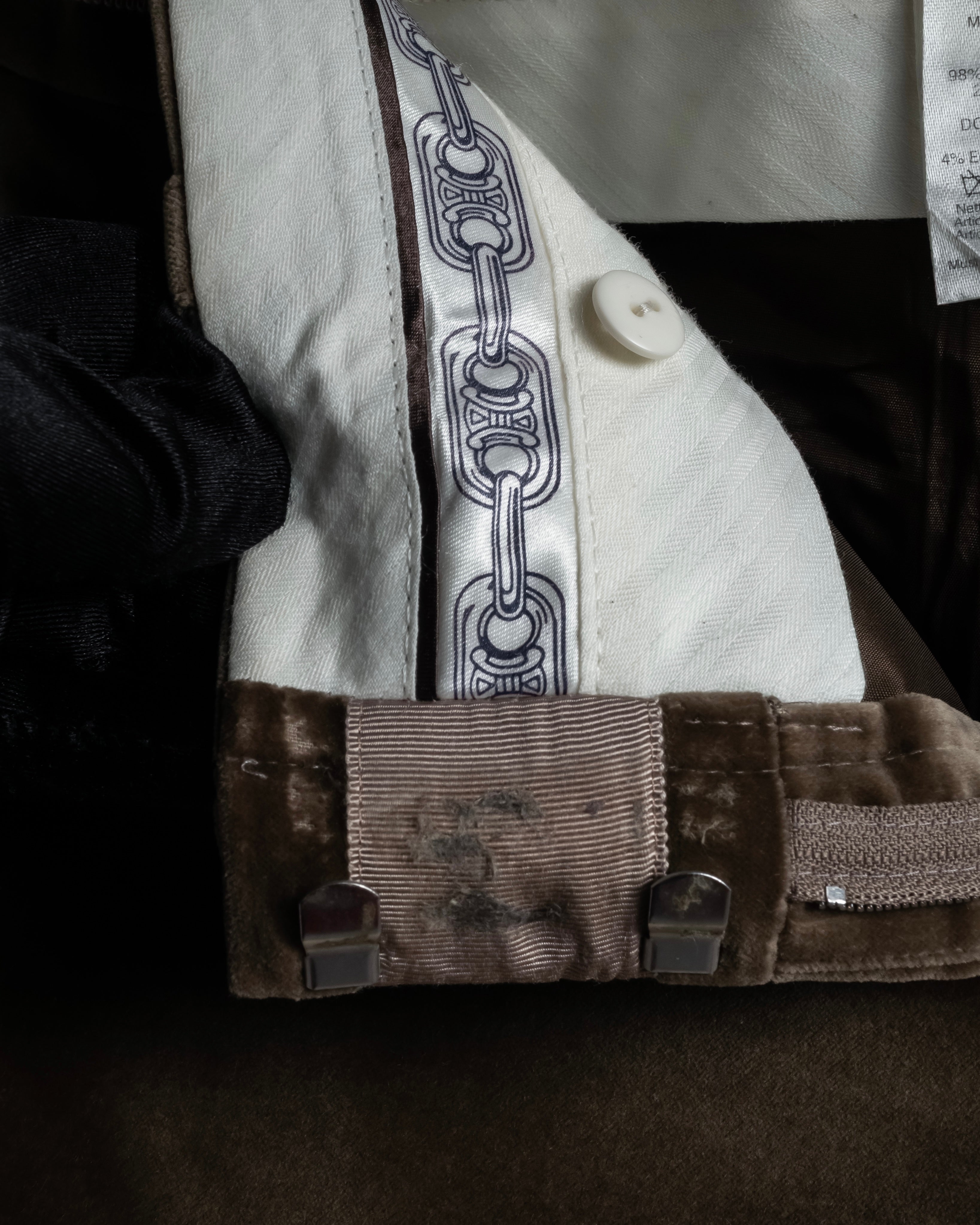 "CELINE" 1999-2003 low-rise flared stretch slacks