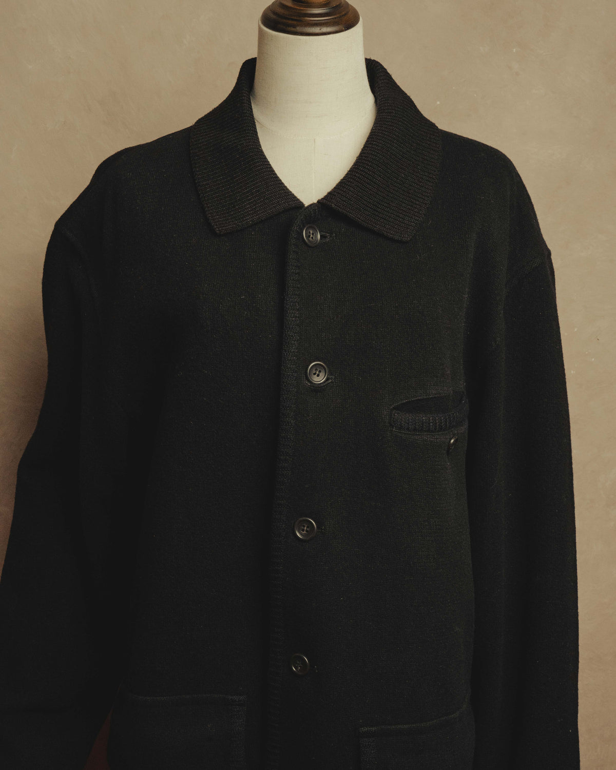 “Christian Dior MONSIEUR” 80’s-90’s Ribbed collar oversized wool field jacket