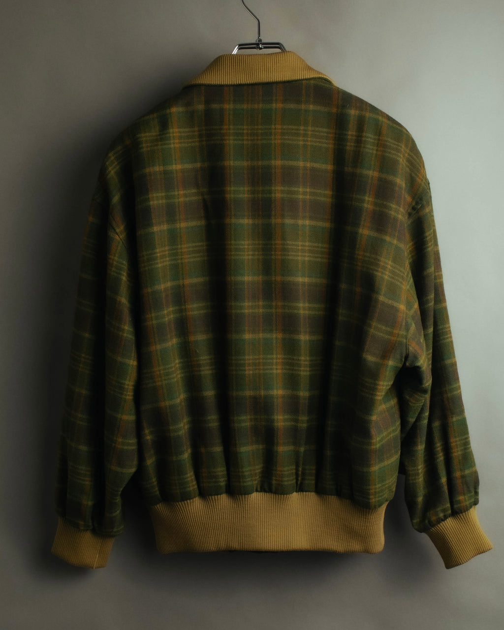 "Christian Dior" 80's-90's Wool plaid blouson and trousers set