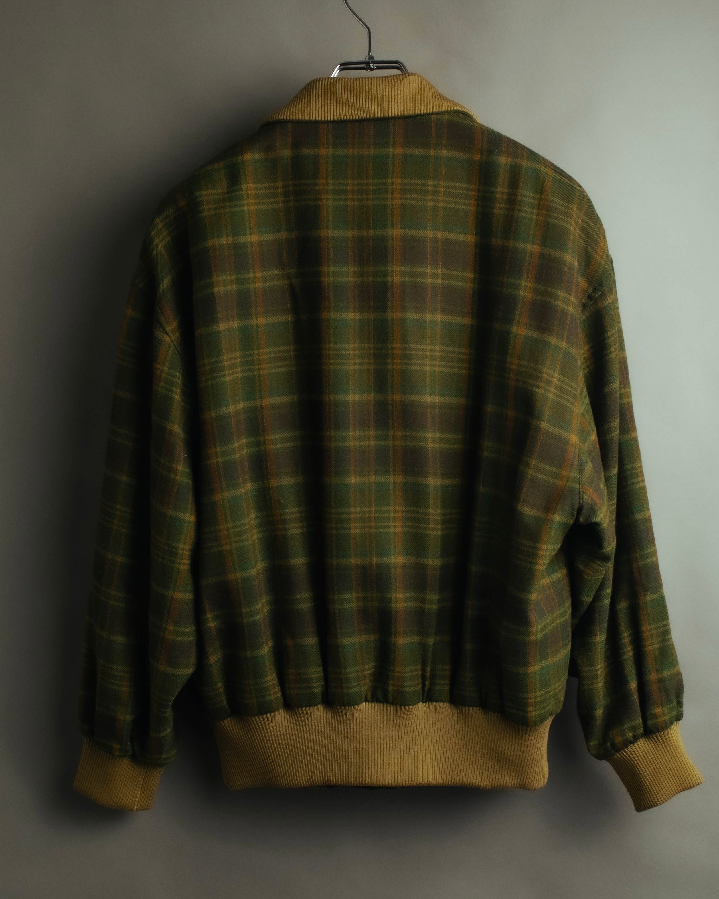 "Christian Dior" 80's-90's Wool plaid blouson and trousers set