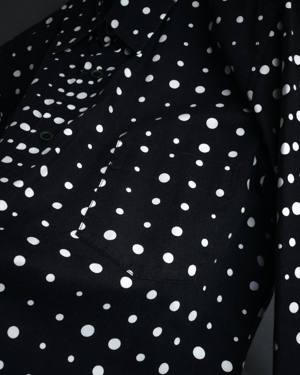 “COMME des GARÇONS” 2010SS Graphic polka dot cotton shirt