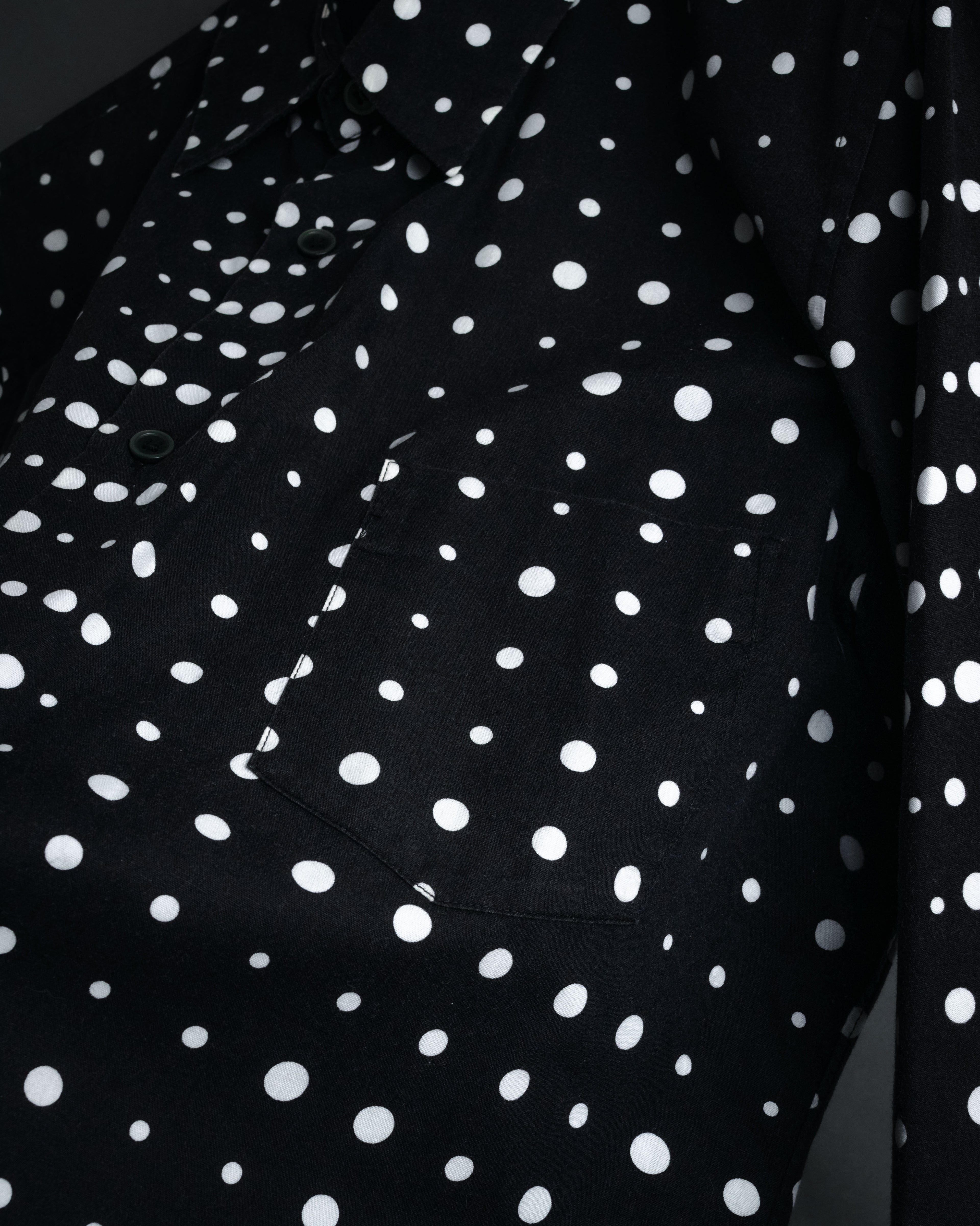 “COMME des GARÇONS” 2010SS Graphic polka dot cotton shirt
