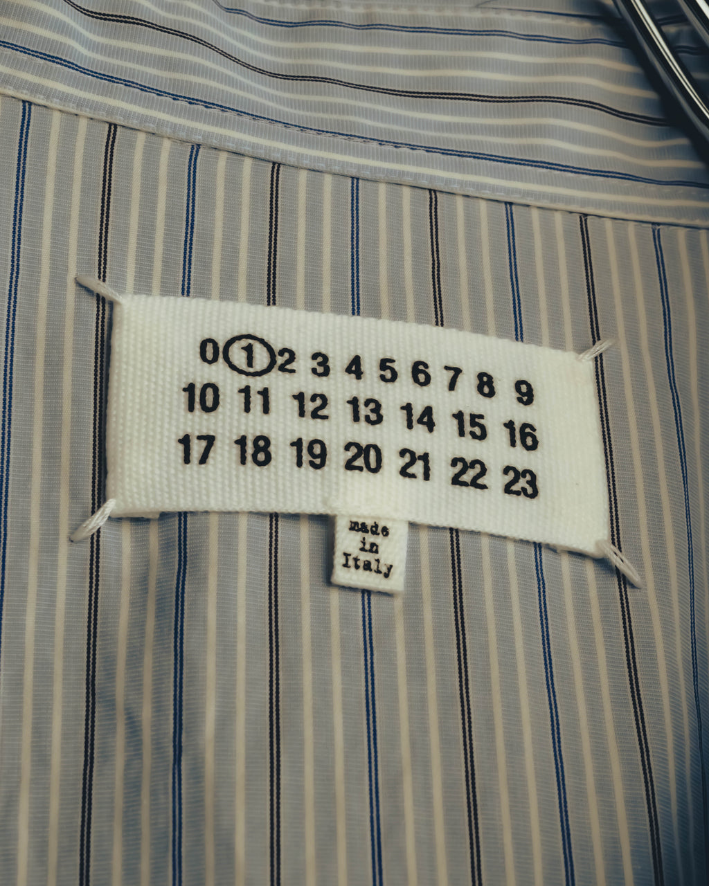 -SPECIAL- "Maison Margiela" 20AW Conceptual double button striped shirt