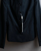 "DOLCE &amp; GABBANA" Waist shape wool soutien collar jacket