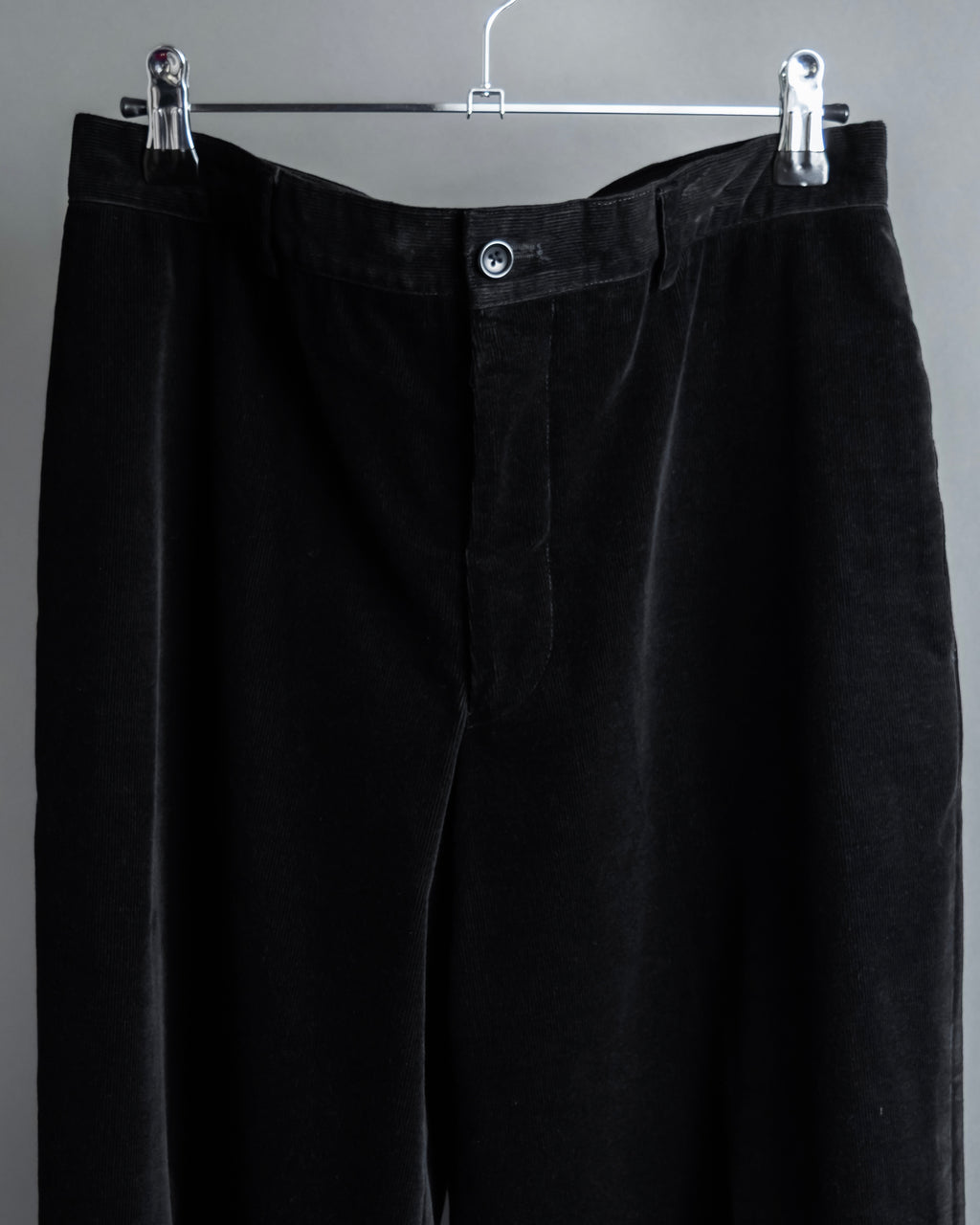 "ARMANI COLLEZIONI" Black corduroy relaxed set up