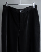 "ARMANI COLLEZIONI" Black corduroy relaxed set up