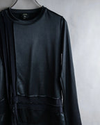 "JEAN PAUL GAULTIER FEMME" Sheer mixed material design pullover