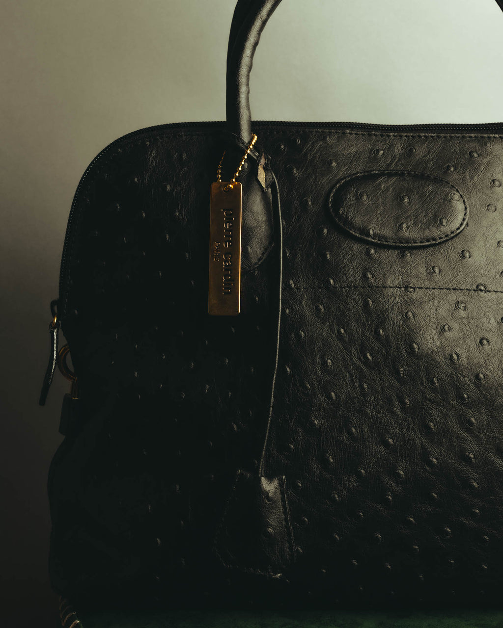 “Pierre Cardin” 80’s-90’s Ostrich leather top handle bag