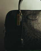 “Pierre Cardin” 80’s-90’s Ostrich leather top handle bag