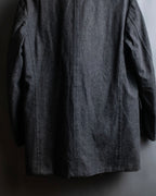 "tricot COMME des GARCONS" 
Double-breasted reversible fur tailored coat