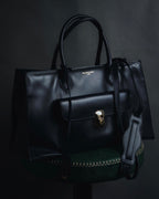 "BALENCIAGA" 2013 Autumn/Winter Padlock All Afternoon Structured Leather Bag