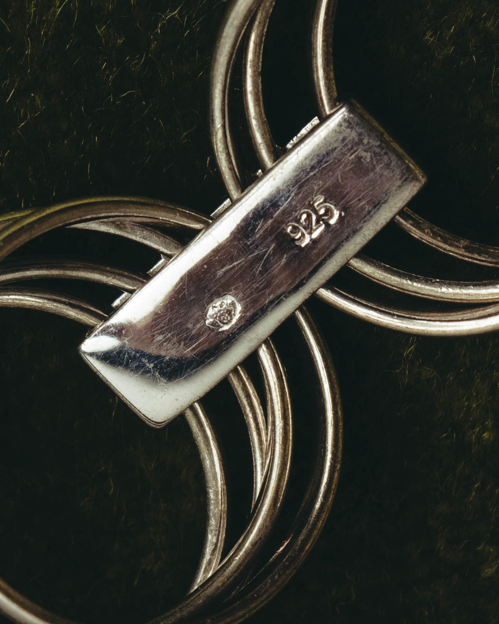 “Christian Dior” 00’s-10’s Silver 925 multi band logo ring