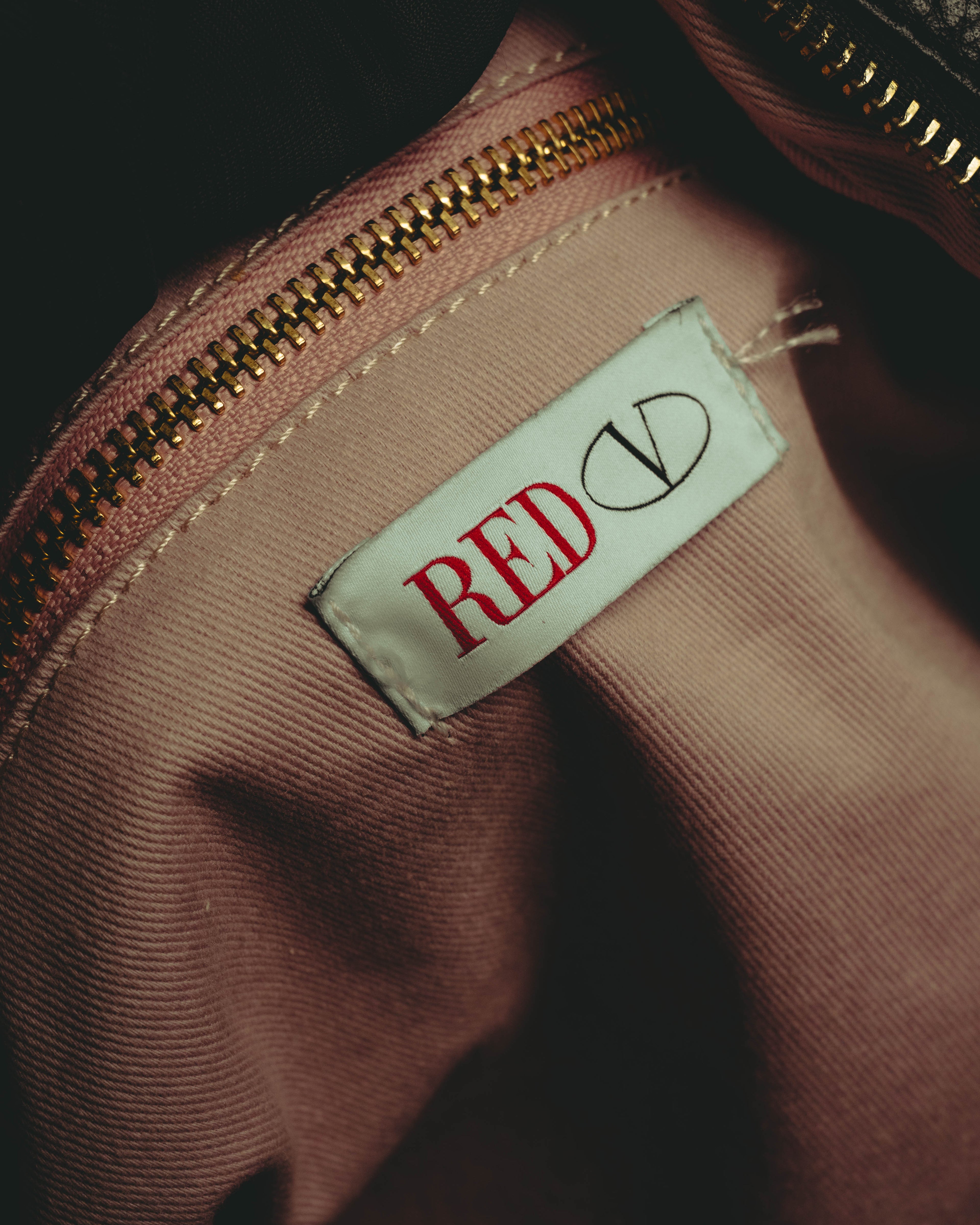 “RED VALENTINO” 2010’s lace bow leather two-way bag