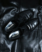 "PRADA" glossy leather formal shoes