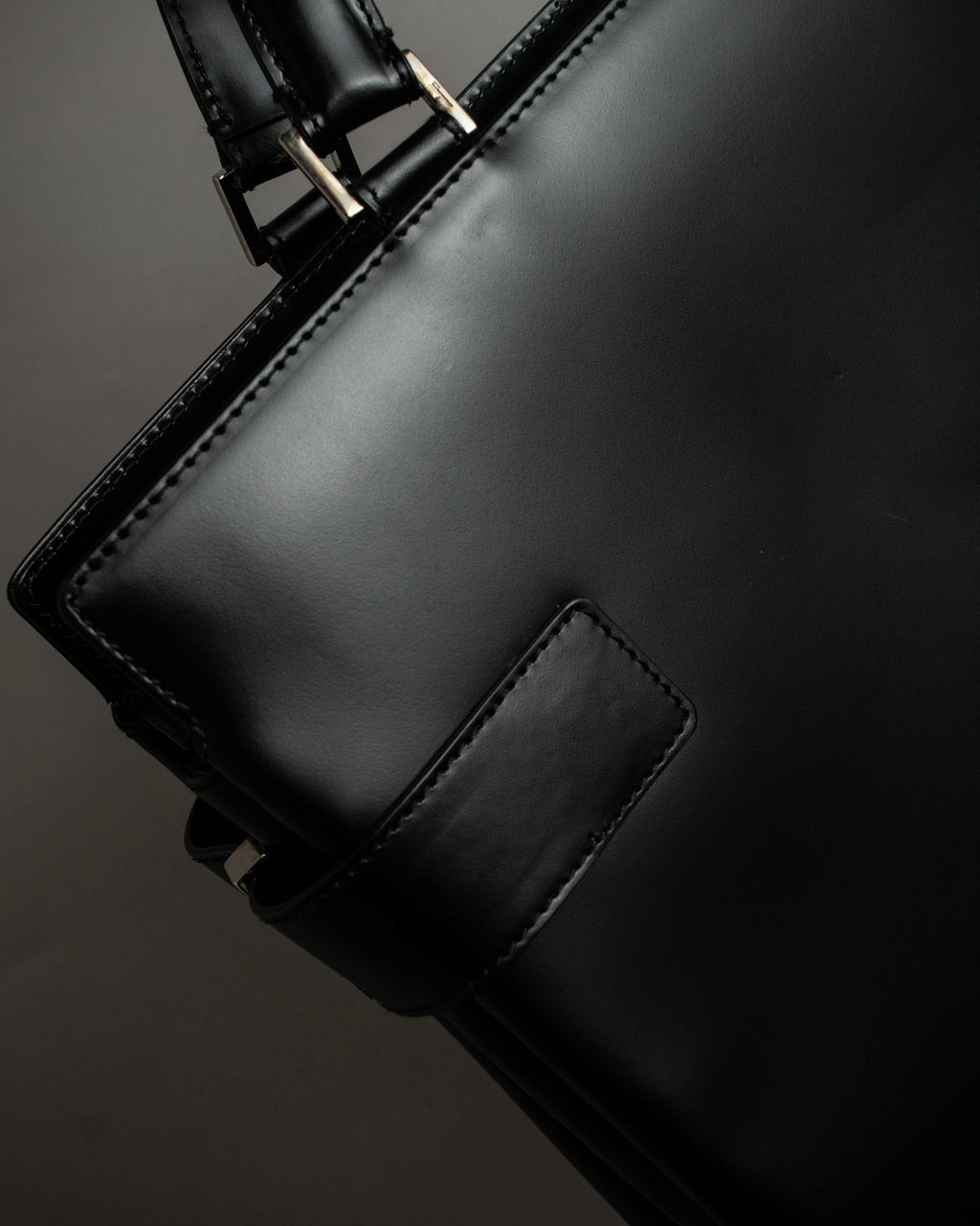 "Salvatore Ferragamo" Gancini motif both sides design leather hand bag