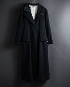 “KEITA MARUYAMA” Floral appliqué one-button chelsea coat