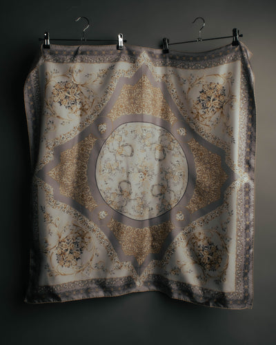 "Christian Dior" 80's-90's Elegant floral silk scarf