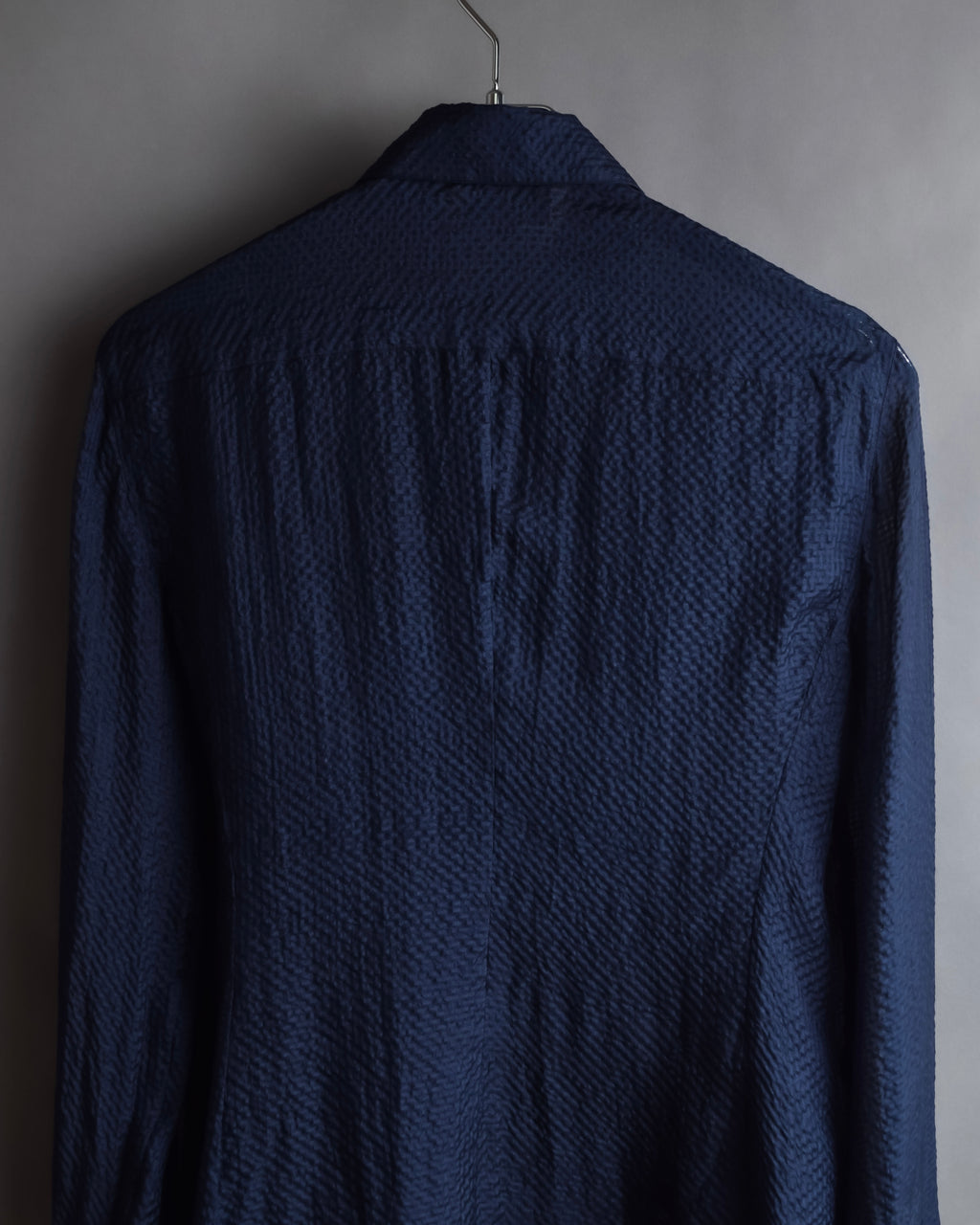 "GIORGIO ARMANI" Jacquard navy color shirt