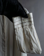 "Loro Piana" Multi-stripe pattern natural color shirt